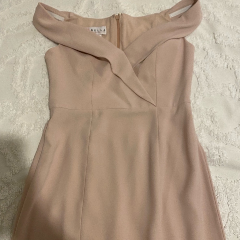 BNWT Bella Bridesmaids Dress BB112 in cameo size 6. NEVER WORN AND NEVER ALTERED